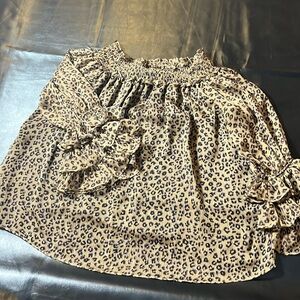 Cece Cheetah print Blouse